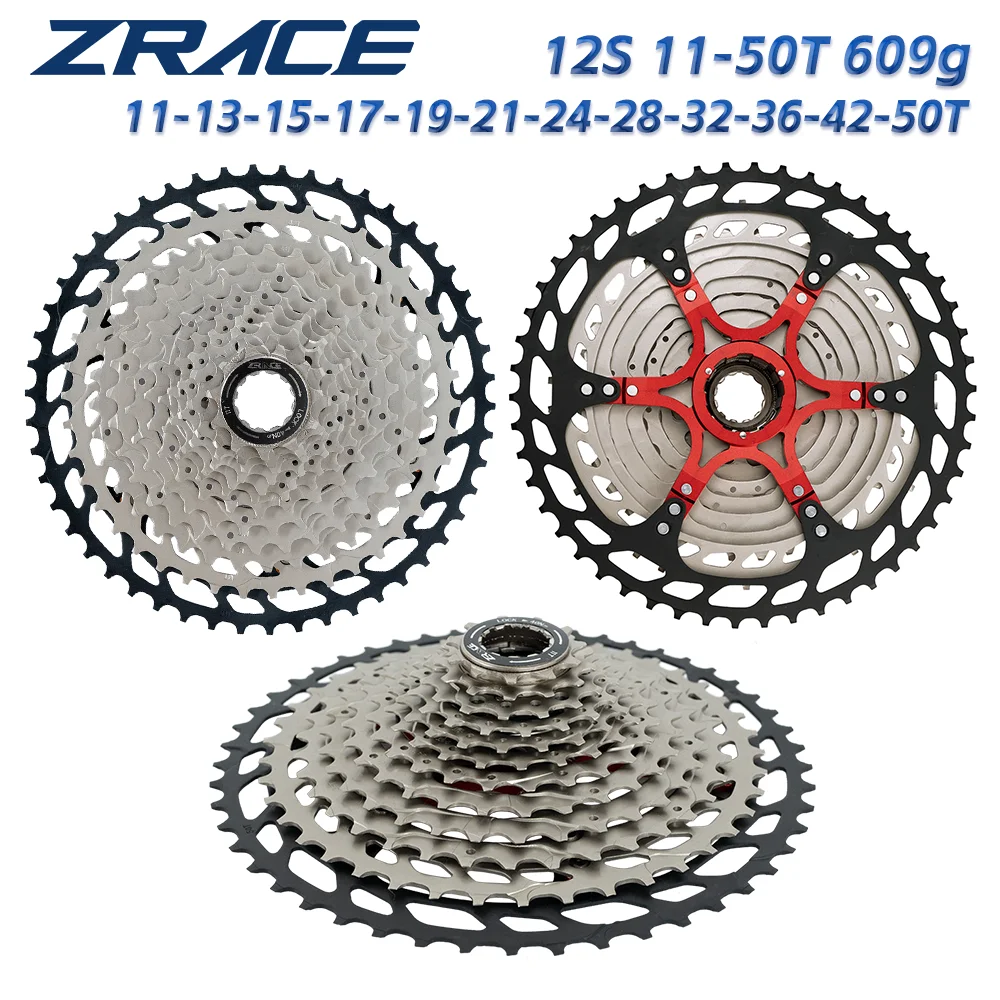 ZRACE Bicycle Cassette 8 9 10 11 Speed MTB Bike Freewheel 11-42T / 11-46T / 11-50T / 11-52T for ALIVIO / DEORE / SLX / XT