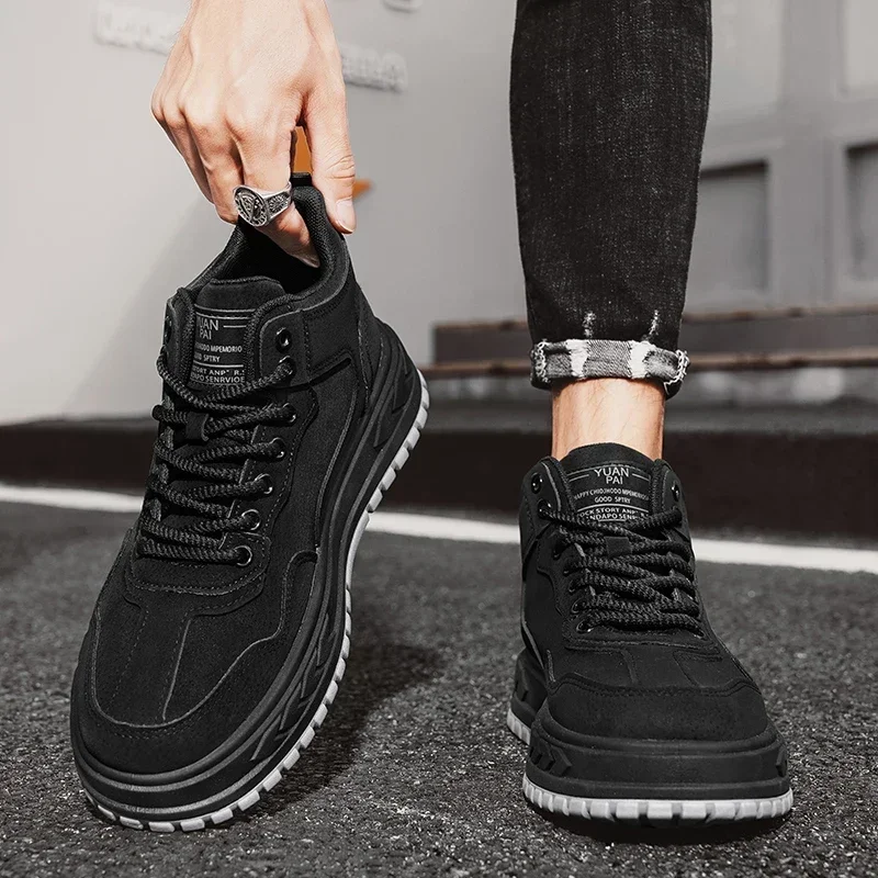 High Top Casual Boots for Men, Anti-smash, Anti-puncture, Lightweight, Wear-resistant, Safety Protective Work Men's Sneakers 6