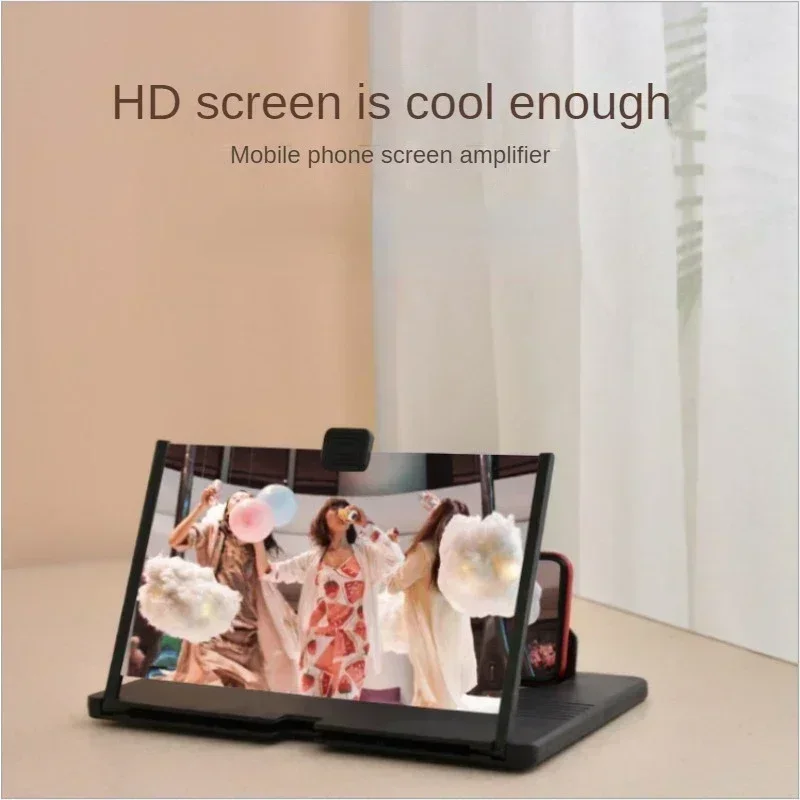 10/12/14Inch 3D Screen Amplifier Mobile Phone Screen Video Magnifier for Smartphone Enlarged Phone Stand Bracket Mobile phone screen amplifier