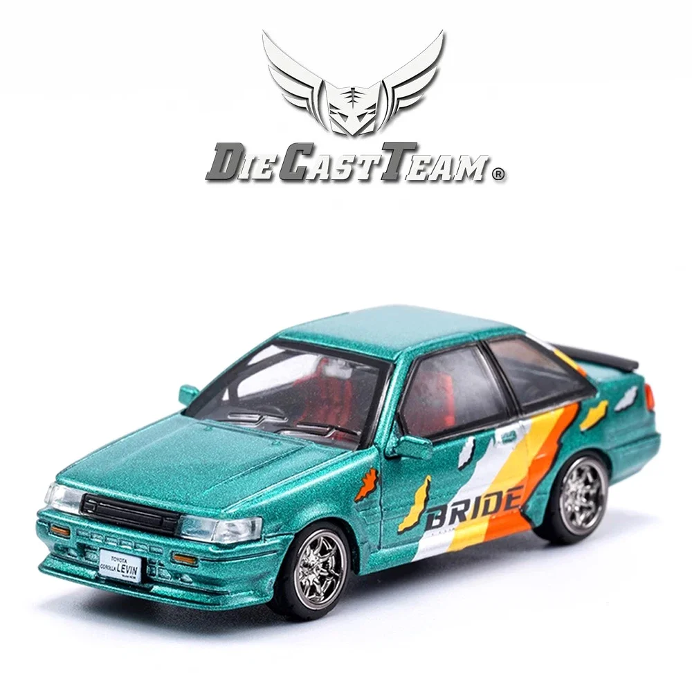 DCT 1/64 Toyota Corolla Levin AE86 Car Alloy Toys Motor Vehicle