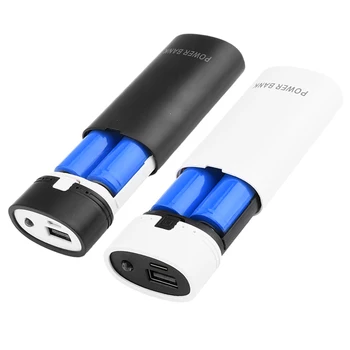 5V 2A FAI DA TE 2x18650 Power Bank Box Kit Anti Connessione Inversione TYPE-C Micro USB Shell Caricabatteria Portatile Caso senza batteria