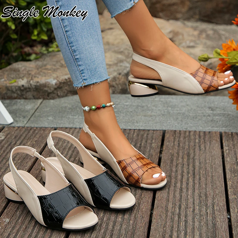Women Mid Heels Slingback Sandals Summer Walking Shoes women slingback sandals,women wedge sandals,women high heels shoes,women dress shoes