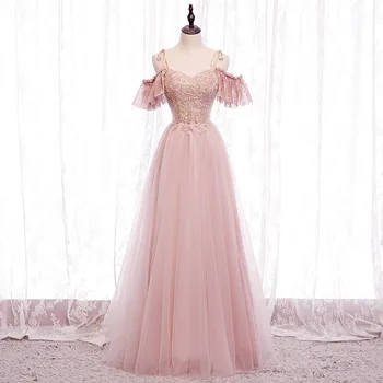 Temperament Bridesmaid Dress 2026new Simple and Grand Long Style Girlfriend Sisters Group Long Sleeve Dress Customized for Women 1