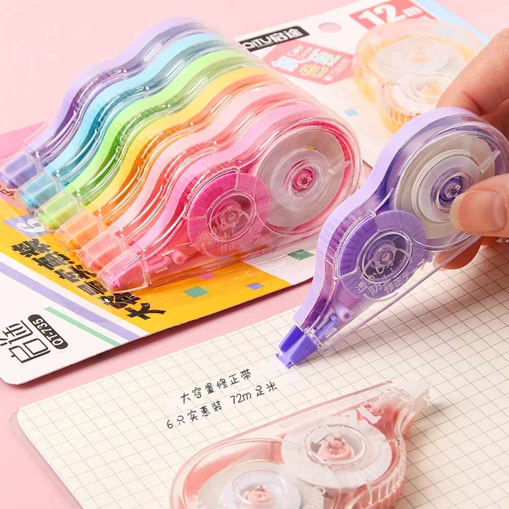 New 6-30M Large Capacity Creative Correction Tape Cartoon Practical Correction Tape for Students Study Office Supplies