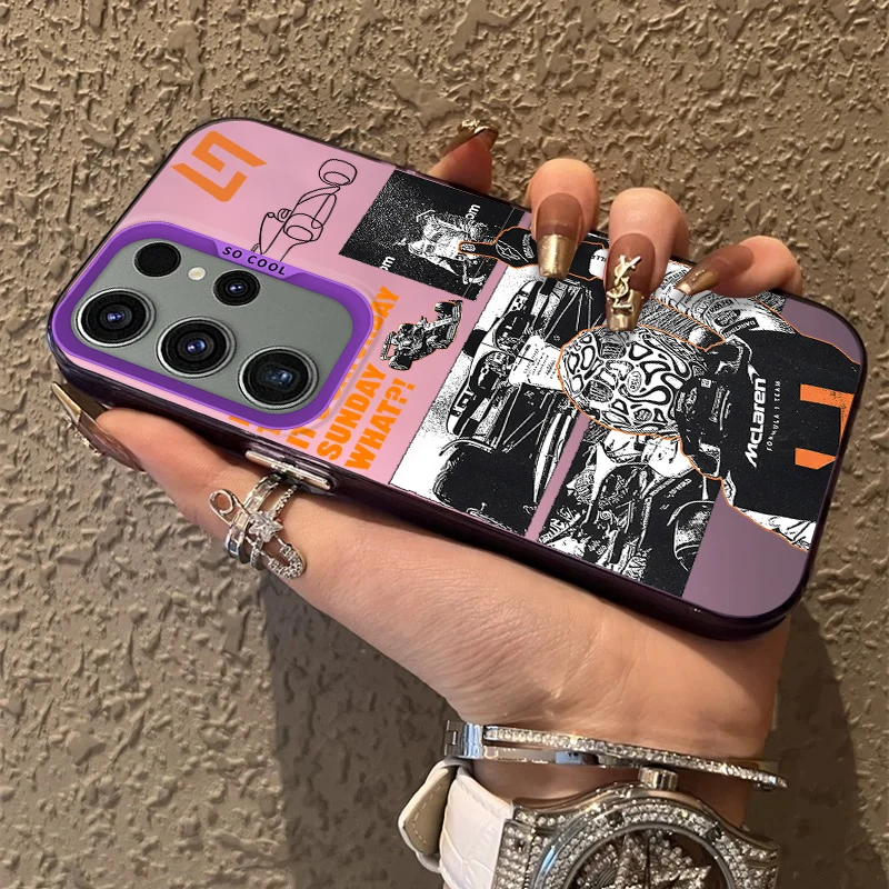 L-Lando N-Norris Frosted Acrylic Phone Case Cover