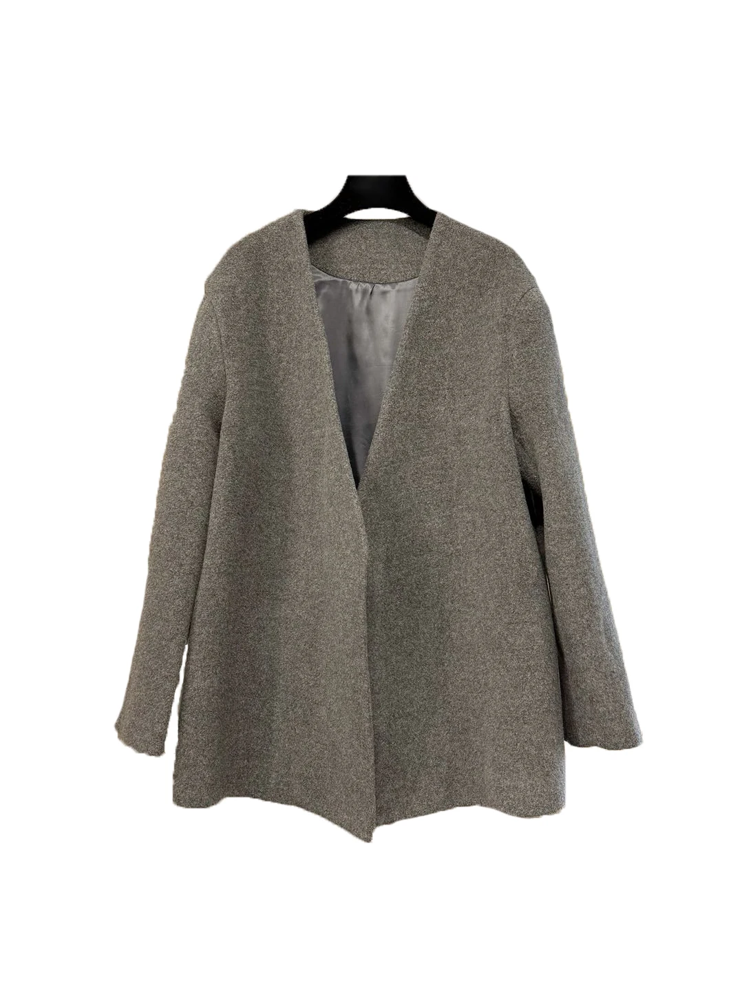 

Two-color V-neck jacket fashionable personality simple comfortable temperament versatile 2024 fall and winter new 1226