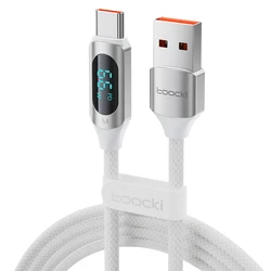 High - Power 100W USB - C Fast Charging Cable with Data Transfer - Durable Braided Wire in 1m & 2m Lengths - 1m (100W White)