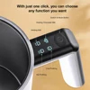 110V/220V Electric Milk Frother 4 In 1 Auto Mixer for Coffee Milk Foamer Machine Stainless Steel Milk Heating Steamer Foamer 5
