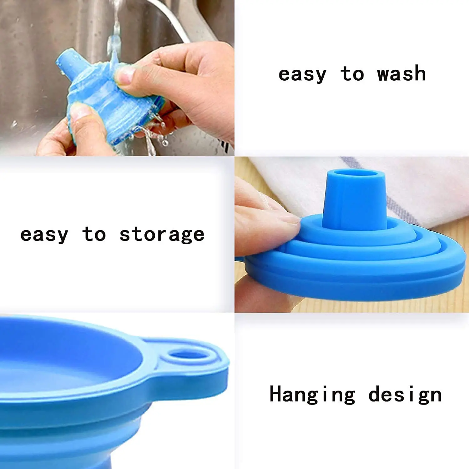Car Engine Funnel Universal Silicone Liquid Funnel Washer Fluid Change Foldable Portable Auto Engine Oil Petrol Change car engine funnel