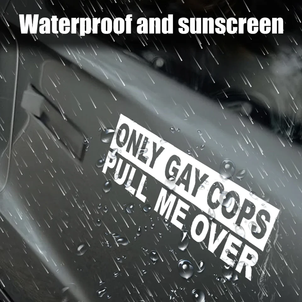 Nur Gay Cops Geben Tickets Auto Van Aufkleber Lustig Humor Dub