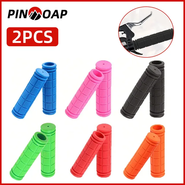PINMOAP 2PCS Couvre-guidon de vélo en caoutchouc, couvre-guidon antidérapant absorbant les chocs, couvre-guidon de montagne, accessoire de conduite 1