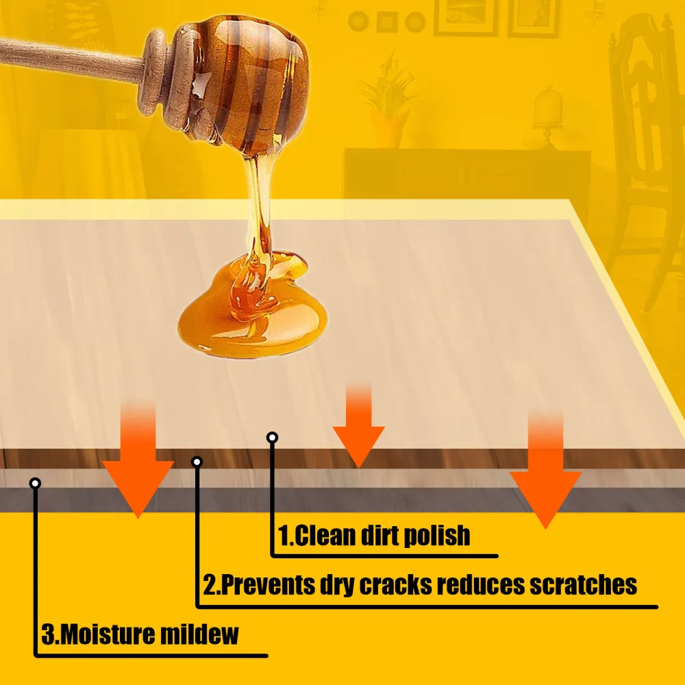 Description Picture 6 of item40-100g Wood Care Wax Solid Wood Furniture Polishing Seasoning Beeswax Polisher Waterproof Furniture Care Maintenance Beeswax