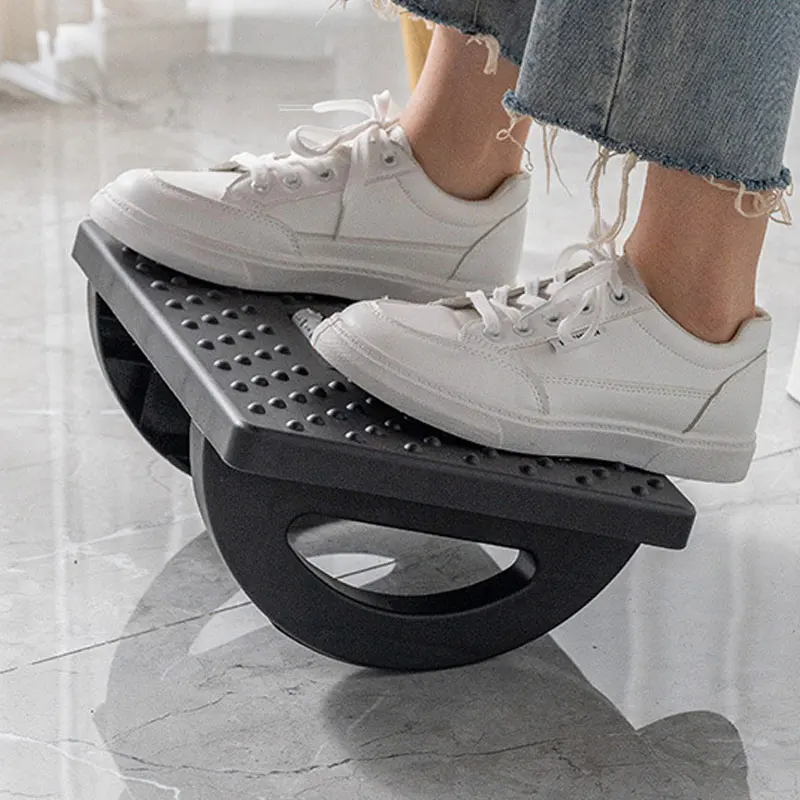 Choiced Ergonomic Under Desk Footrest Foot Rest With Massage Rollers Modern Design Portability Foot Stool for Home Office Work