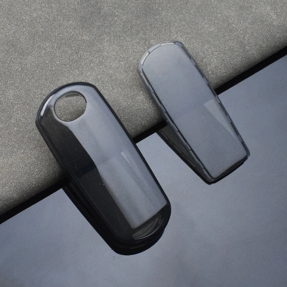 Transparent Car Key Case Cover with Keychain Clip
