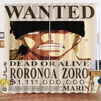 Cartoon Curtain Monkey D Luffy Gear 5 One Piece Cute Printing Home Curtains Living Room Bedroom Heat And Sun ProtectionCustom 1