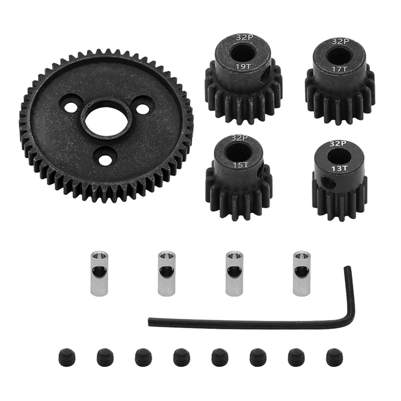 Metal Steel 32P 54T Spur Gear With 13T 15T/17T/19T Pinions Gear Sets