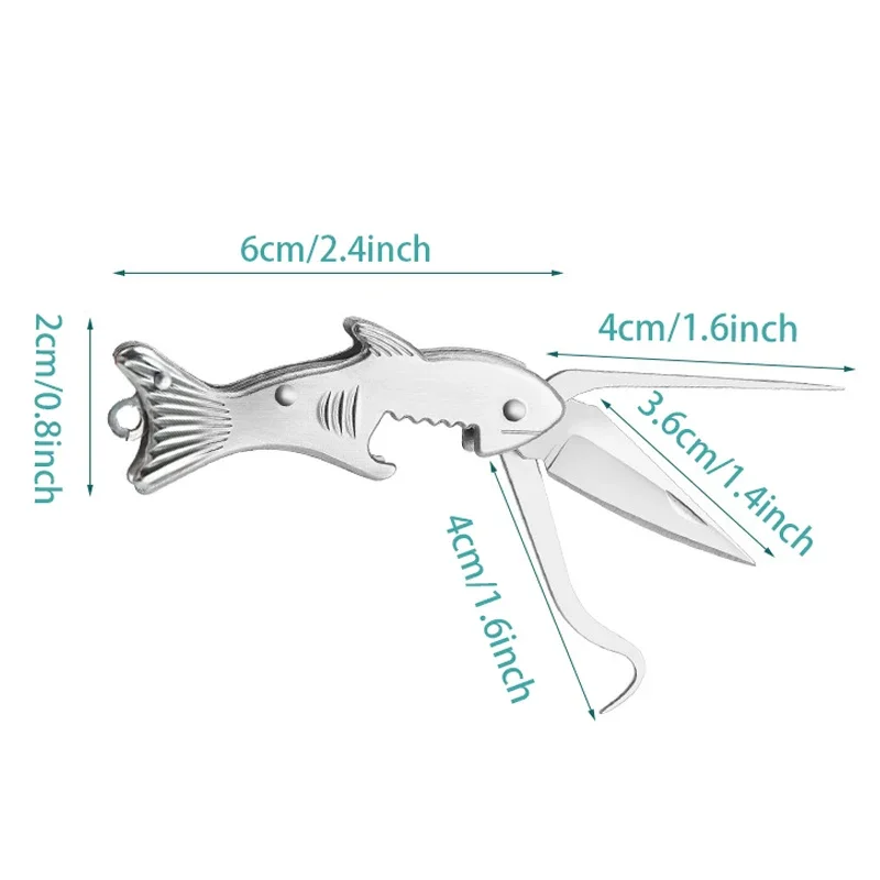 Food Picks Food Toothpicks 304 Stainless Steel Toothpick Multifunctional Folding Household Carry-on Tooth Picking Artifact Advanced Toothpick Bottle Opener
