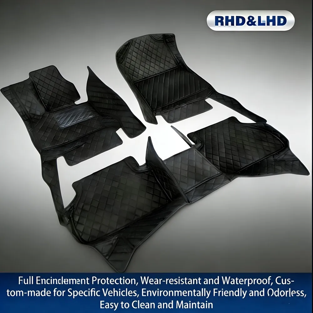 Automotive Auto Boden Matte Für Seat Leon 5F 2013 ~ 2019 Wasserdichte Para Carro Auto Matten Set Alfombra Para Auto Auto volle Pads 1393