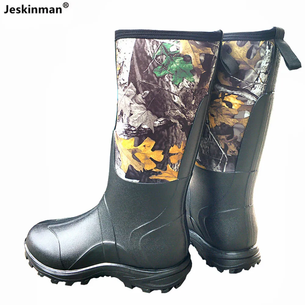 Bottes camouflage feuille d'érable pêche chasse antidérapantes pour neige hiver outdoor