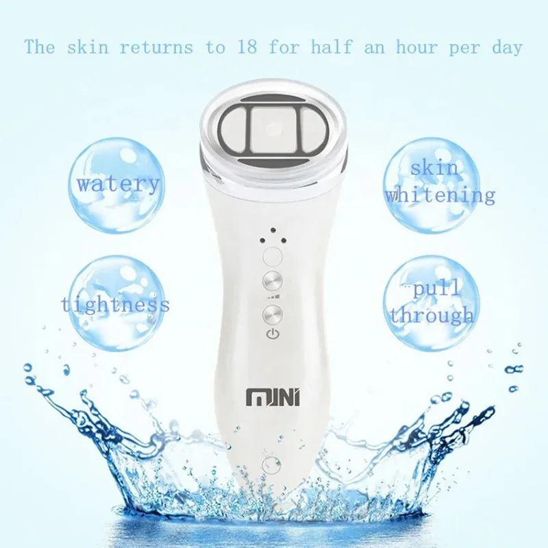 Ultrasound Massage RF Beauty Moisturizing Wrinkle Remover Device LED Photon Therapy Mini Anti Wrinkle Face Lifting Instrument deep cleaning mini massage bfactory direct sales oem thb vabration mini massage brush silicone face cleansing beauty instrument