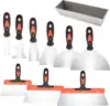 Drywall Knife Set, 10 Pcs Stainless Steel Hand Tool Kit Includes Putty knife, Taping knife, Painter Scraper Tool & Mud Pan 1