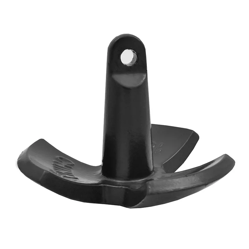 Boat Anchor 12LB / 5.5kg River Anchor Cast Iron Black Vinyl Coated Marine Anchor