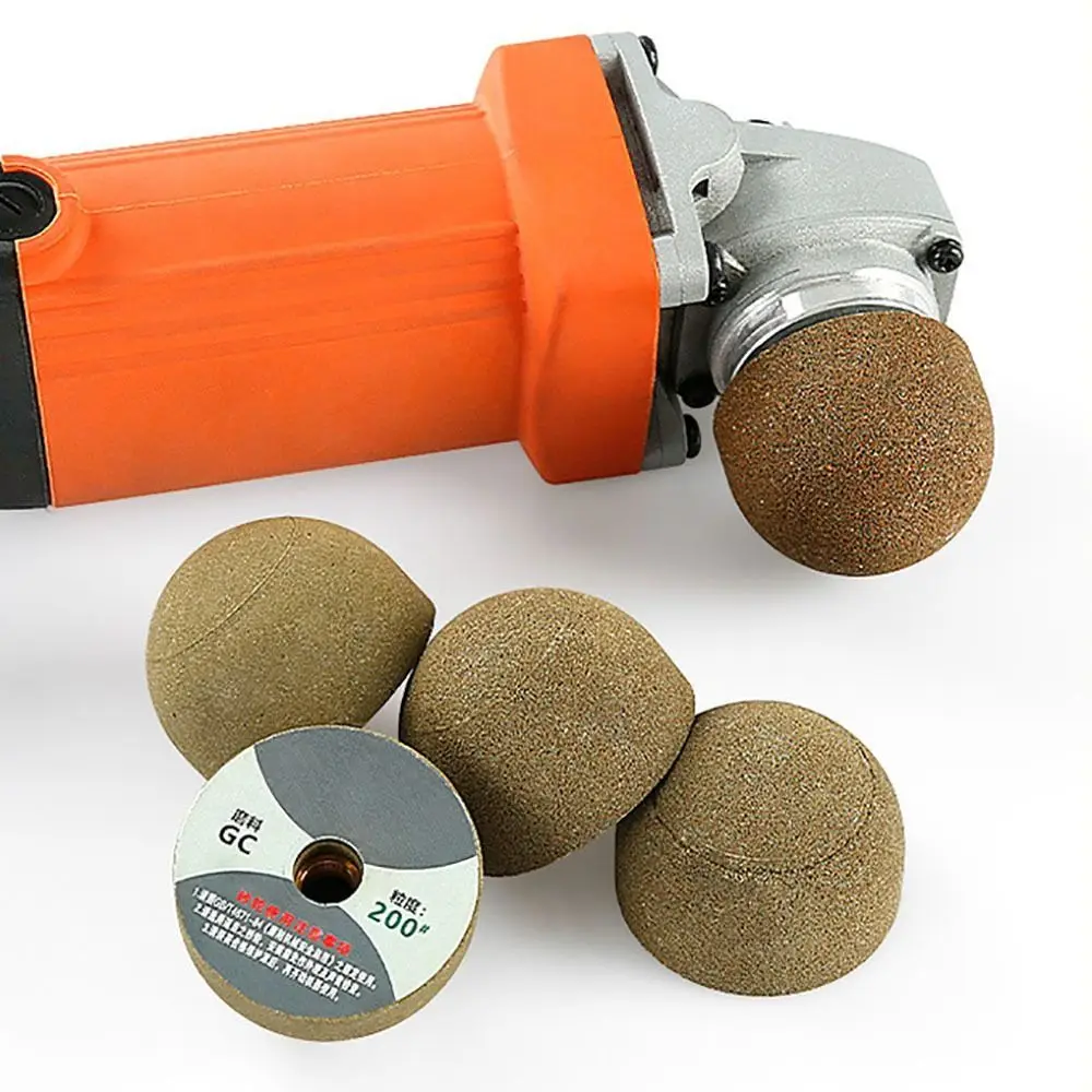 

50/100/200 Grits Diamond Brazed Polishing Wheel Mushroom Grinding Head Stones Engraving Marble Cobblestone Stone Internal Hole
