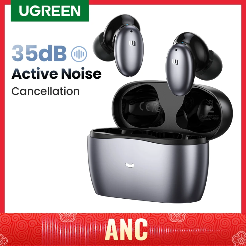 Беспроводные наушники Ugreen HiTune X6 Bluetooth 5 1 TWS наушники-вкладыши ANC 35 дБ гибридные с