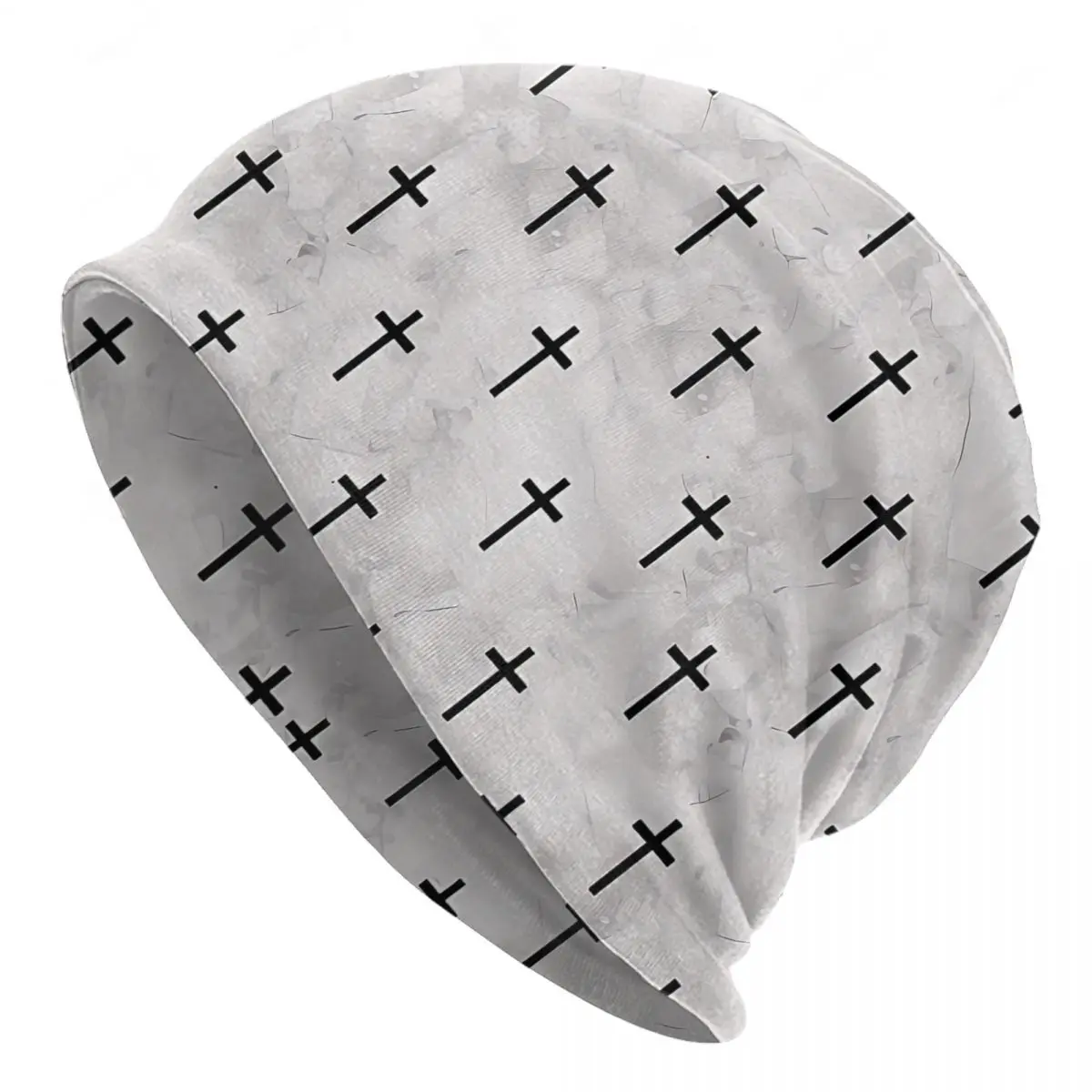 

Christian Cross Pattern Thin Skullies Beanies Fashion Caps For Men Women Cross Crucifixion Ski Caps Bonnet Hats