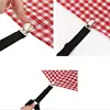 4pcs Adjustable Bed Sheet Fasteners Straps Elastic Mattress Cover Corner Holder Clip Grippers Suspender Cord Hook Loop Clasps 2