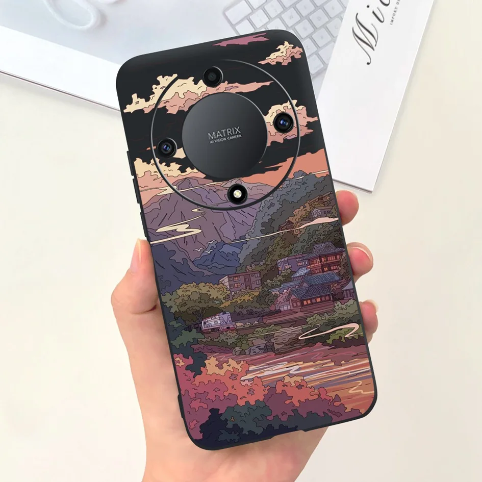 Lovely Cartoon Flower Slim Soft Silicone Phone Case Cover
