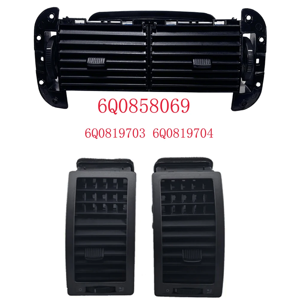 폭스바겐 크로스 폴로 4 세단 벤토 9N 2002-2010 자동차 앞 대시보드 에어컨 송풍구 적합 에어컨 배출구