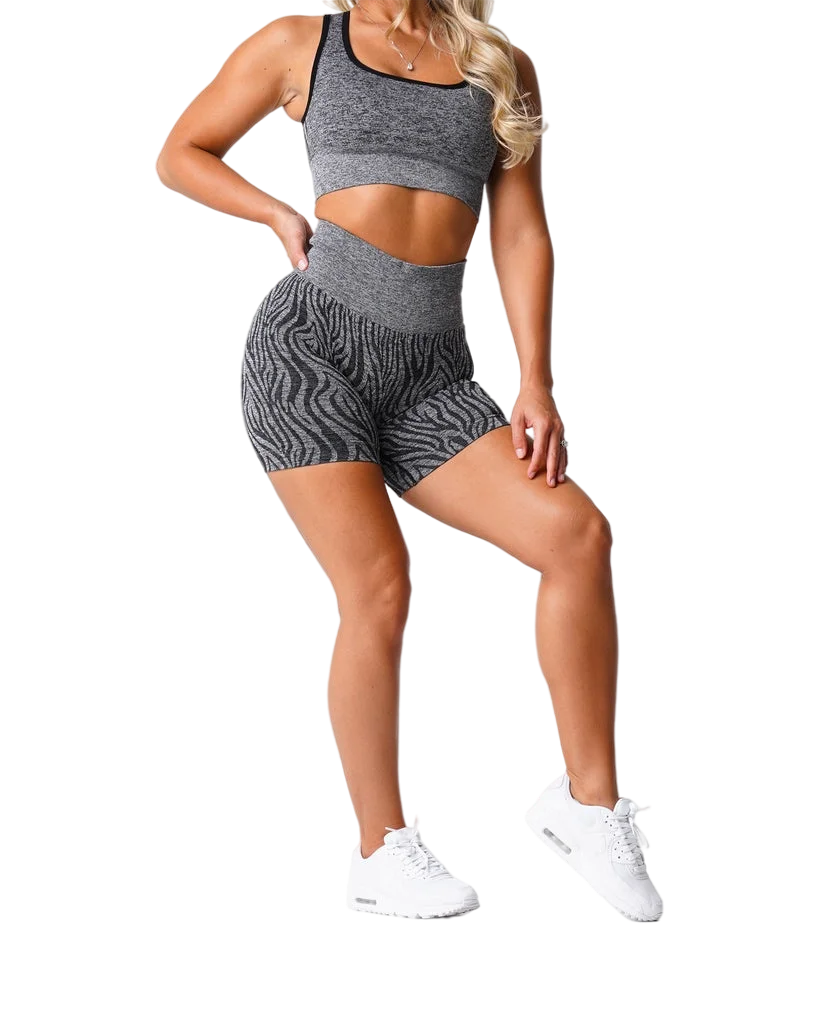 2023 Wild Thing Zebra Seamless Shorts Spandex Shorts Women Fitness Elastic Breathable Hip-lifting Leisure Sports Running Shorts