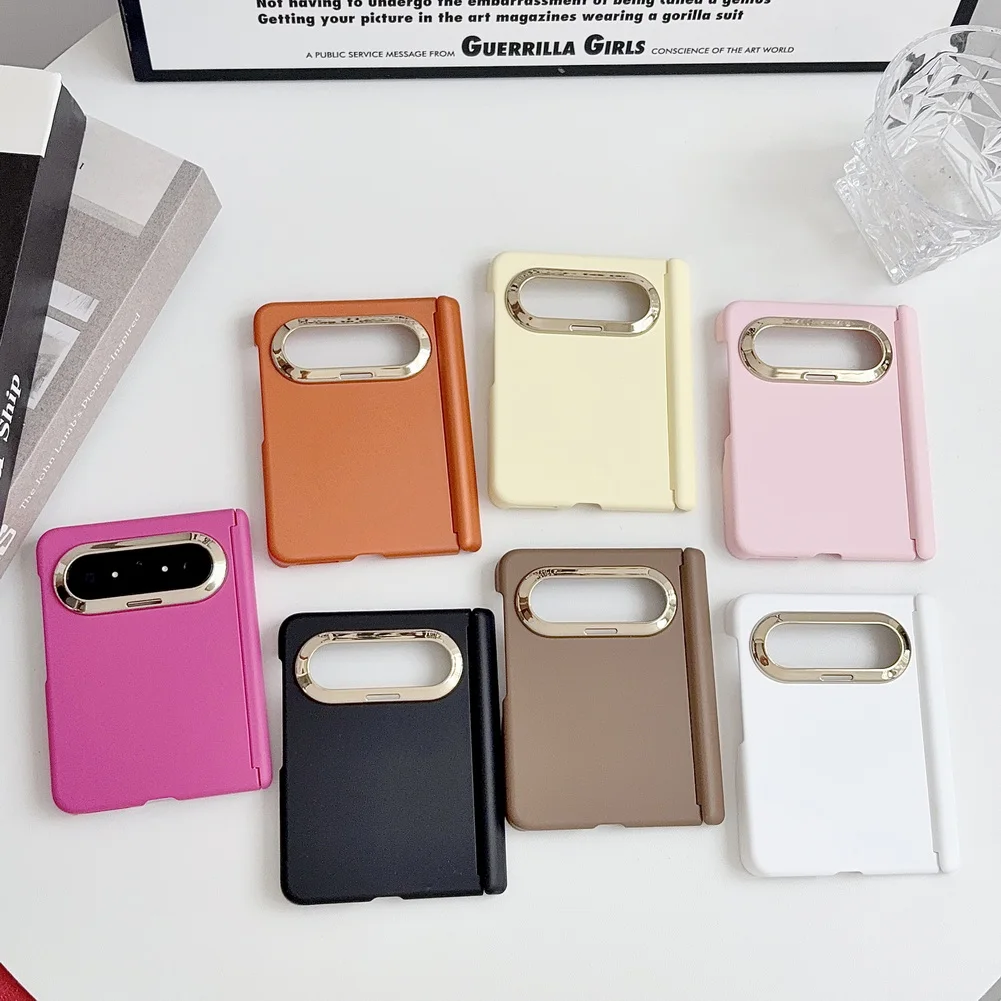 Electroplated Camera Bezel Case For Huawei Pura X Max Hinge Protect_voghion.com