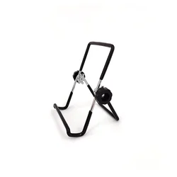 Foldable Adjustable Desktop Phone & Tablet Stand Holder (Small Black)