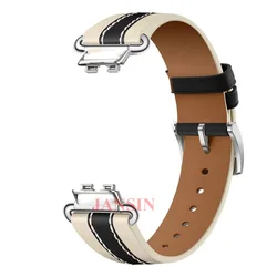 Vintage Leather Strap - Retro Sport Wristband Bracelet - Huawei Band 11 - 11Pro (Black)