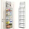 Multi-Layer Transparent Fabric Storage Organizer, Wall-Mounted 6-Grid Household Sorting Bag with Visible Compartments 1