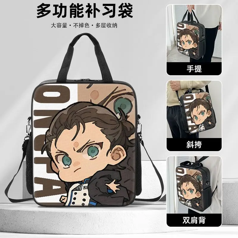 Attack On Titan Anime-Inspired Mikasa & Levi Canvas Crossbody Handbag with Large Capacity