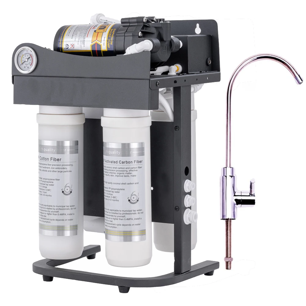 

800G 1000G RO system purifier quick connect Reverse osmosis OEM KDF mineral Alkaline water filter for home use