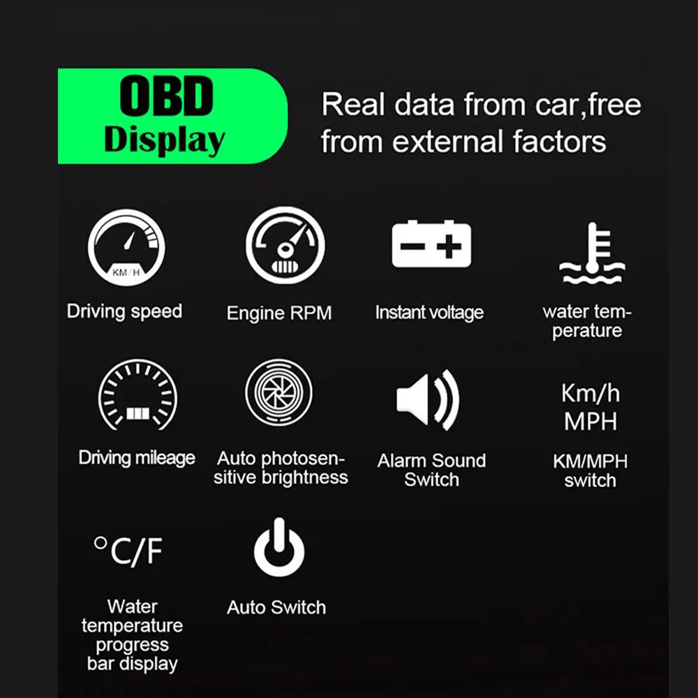 AD M7 OBD + GPS HUD  ÷, ڵ ÷, ǻ Ÿڹ ӵ,     