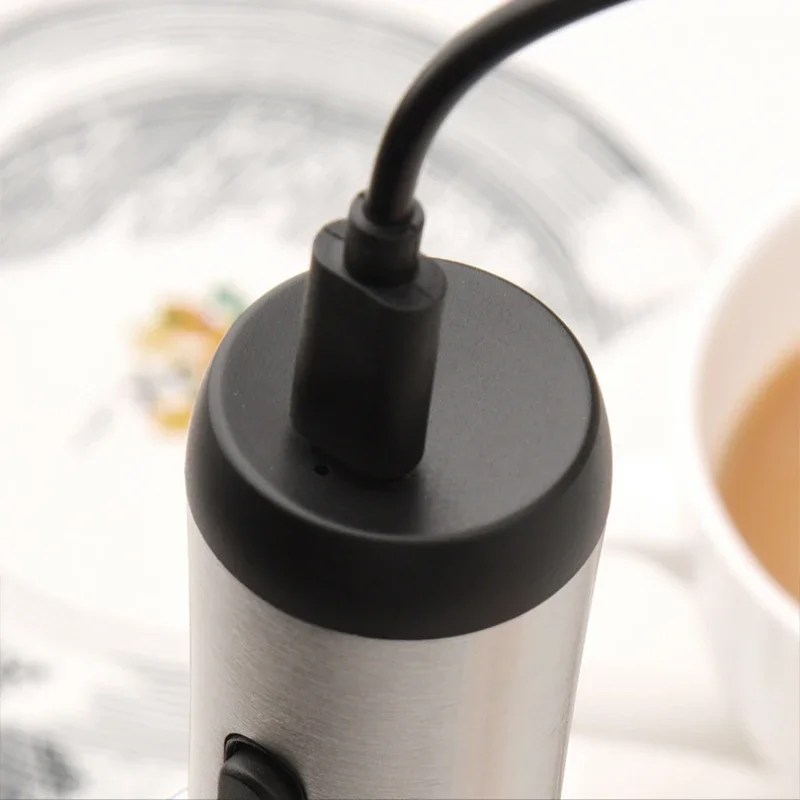 Mini Electric Milk Frother Kitchen Drink Foamer Mixer Stirrer Food Blender Rechargeable USB Type-C Cable Whisk Beater for Coffee milk frother electric milk frother