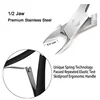 Nail Art Black Stainless Steel Nipper Clipper Cuticle Dead Skin Remove Edge Cutter Scissors Nail Clippers Manicure Tool 5