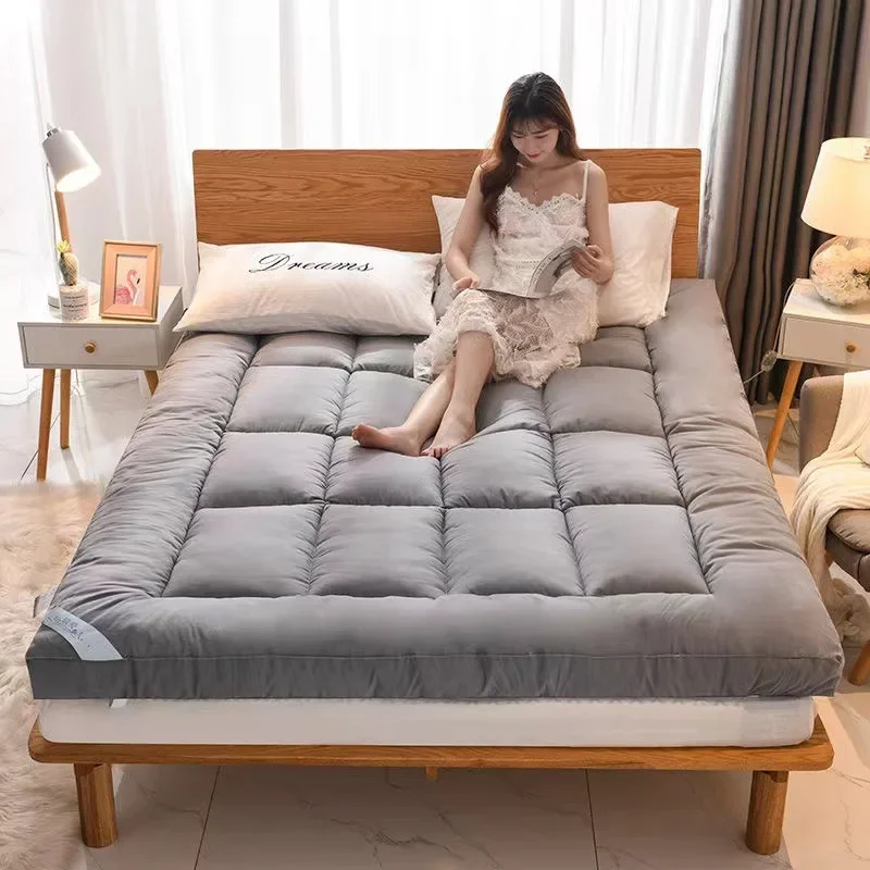 

Simple Solid Color Woolen Mattress Single Mat Home Couple Tatami Bed Mat Thickened Soft Multifunctional Mattress Portable