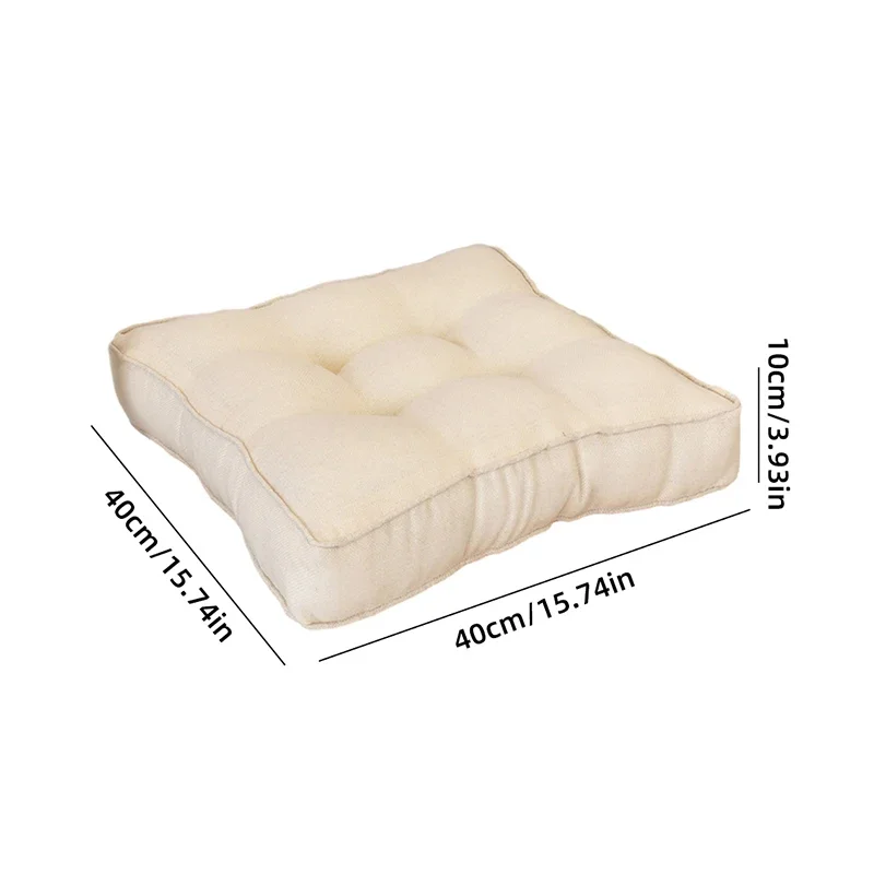 Thickened Solid Seat Cushion Square Cushion Cotton For Office Use Household Or Car Garden Sunlight Lounge Seat Cushion 6