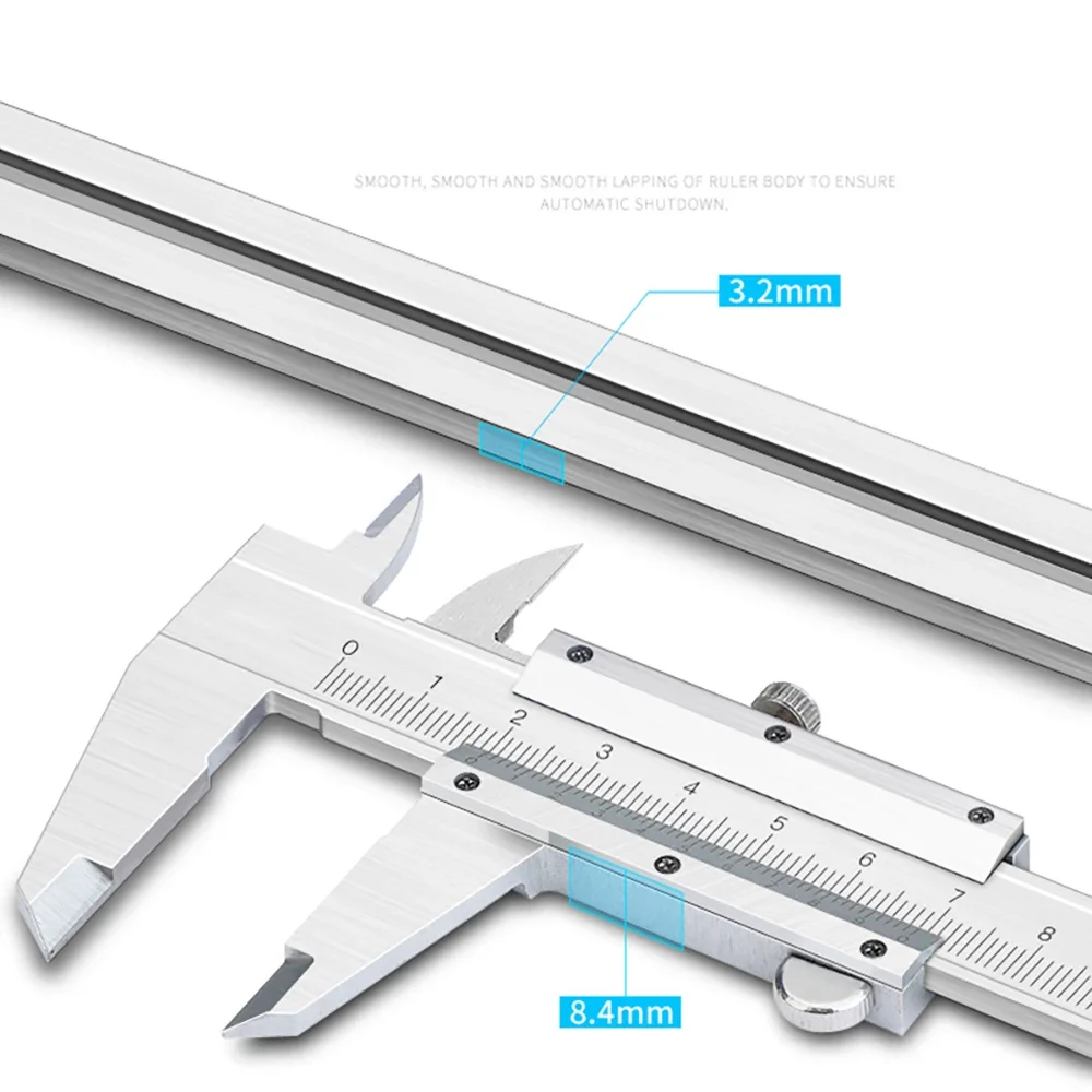 

0-150mm Vernier Caliper Measuring Ruler Metal Digital Electronic Calipers Gauge Micrometer 6Inch Stainless Steel Digital Caliper