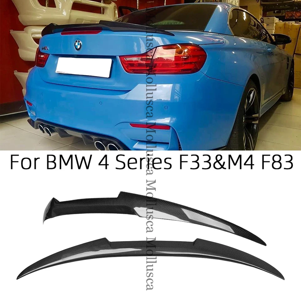 3D Design F83 M4 Convertible Dry Carbon Trunk Spoiler