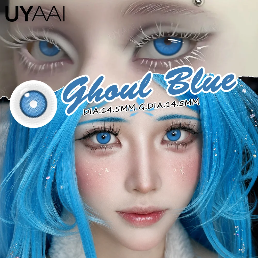 Vibrant Cosplay Color Contact Lenses - Purple, Pink & Red Collection, 14.5mm