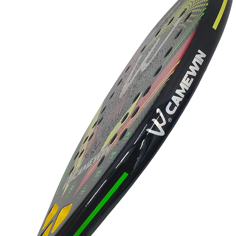 The new 3k Beach tennis racket Professional Full carbon fiber rough surface Deliver protective bag sweatband wrist care CAMEWIN