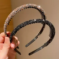 2/6Pieces of Children's Toothed Rhinestone Non-Slip Headbands Do Not Strangle the Head 5