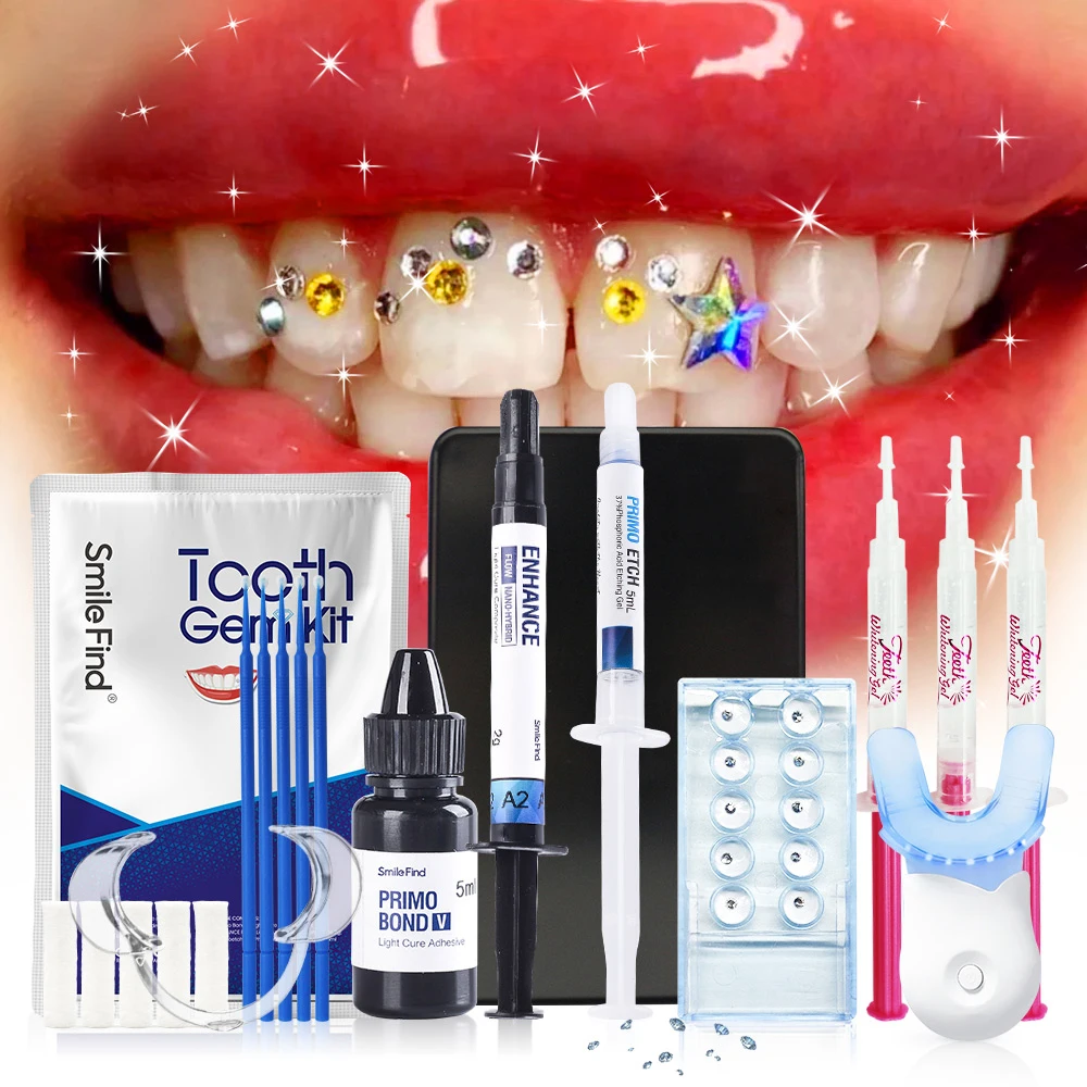 

Pro Dental Teeth Diamond Glue Light-Cure Orthodontic Adhesive Tooth Crystal Ornament Jewelry Gems Bonding Agent Acid Etching Gel